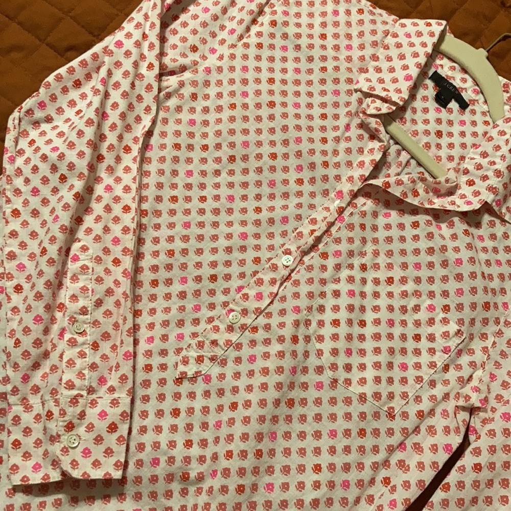 J.Crew Long Sleeve Popover- Size 6 like new